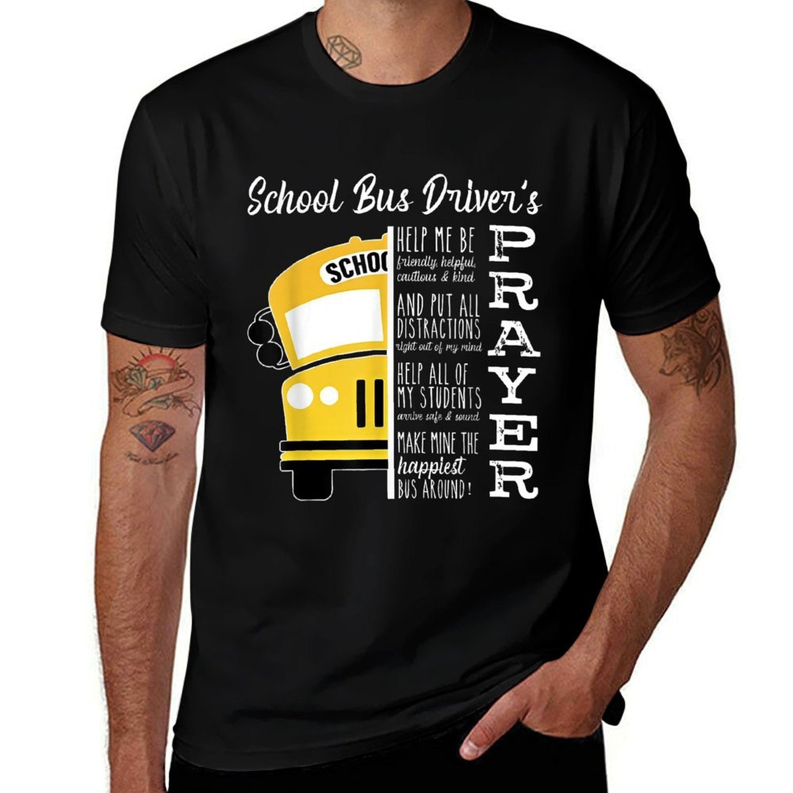 School Bus Drivers Prayer School Bus Driver Outfits Funny  Quick-drying T-Shirt