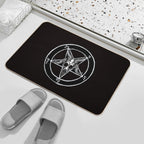 Baphomet Pentagram  Rapid-Drying Bath Mat