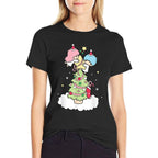Little Twin Stars Christmas Tree  Trendy Pattern T-Shirt