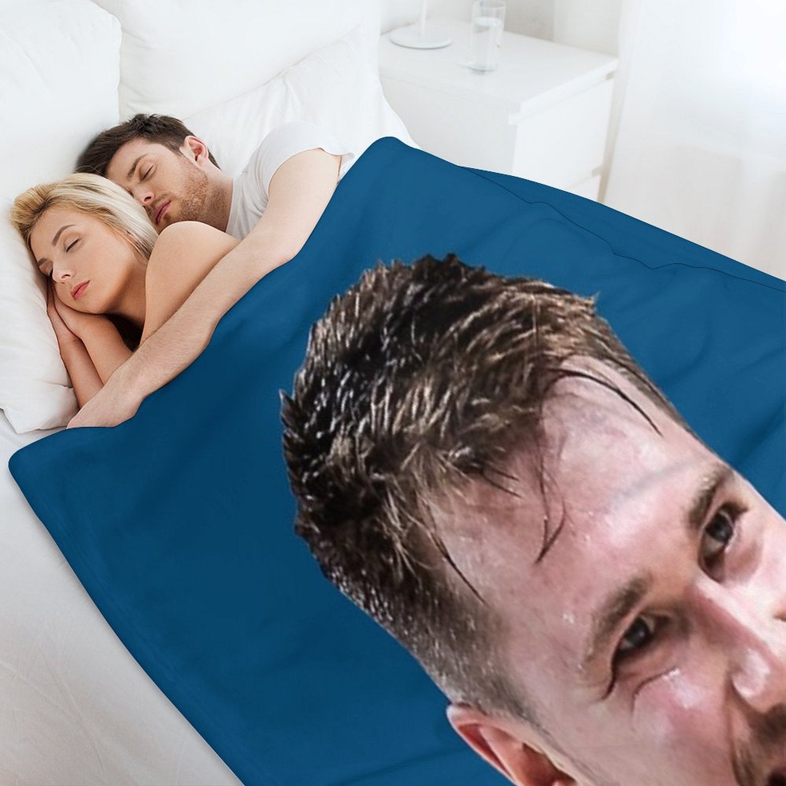 Luka Doncic Basketball Funny Face Shrink-resistant Throw Blanket