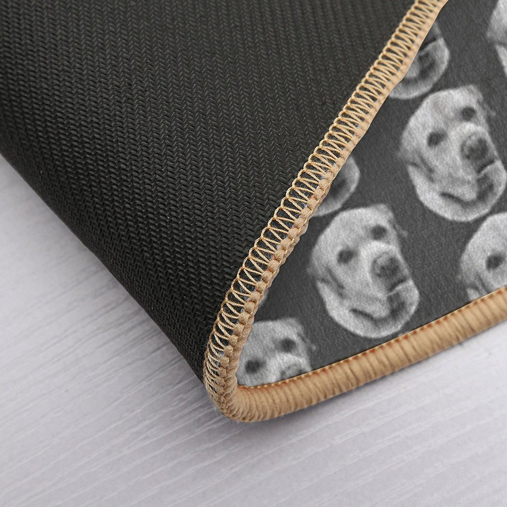 Monochrome Yellow Labrador  Easy Maintenance Bath Mat