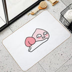 Kakao Friends Apeach Heart  Versatile Bath Mat