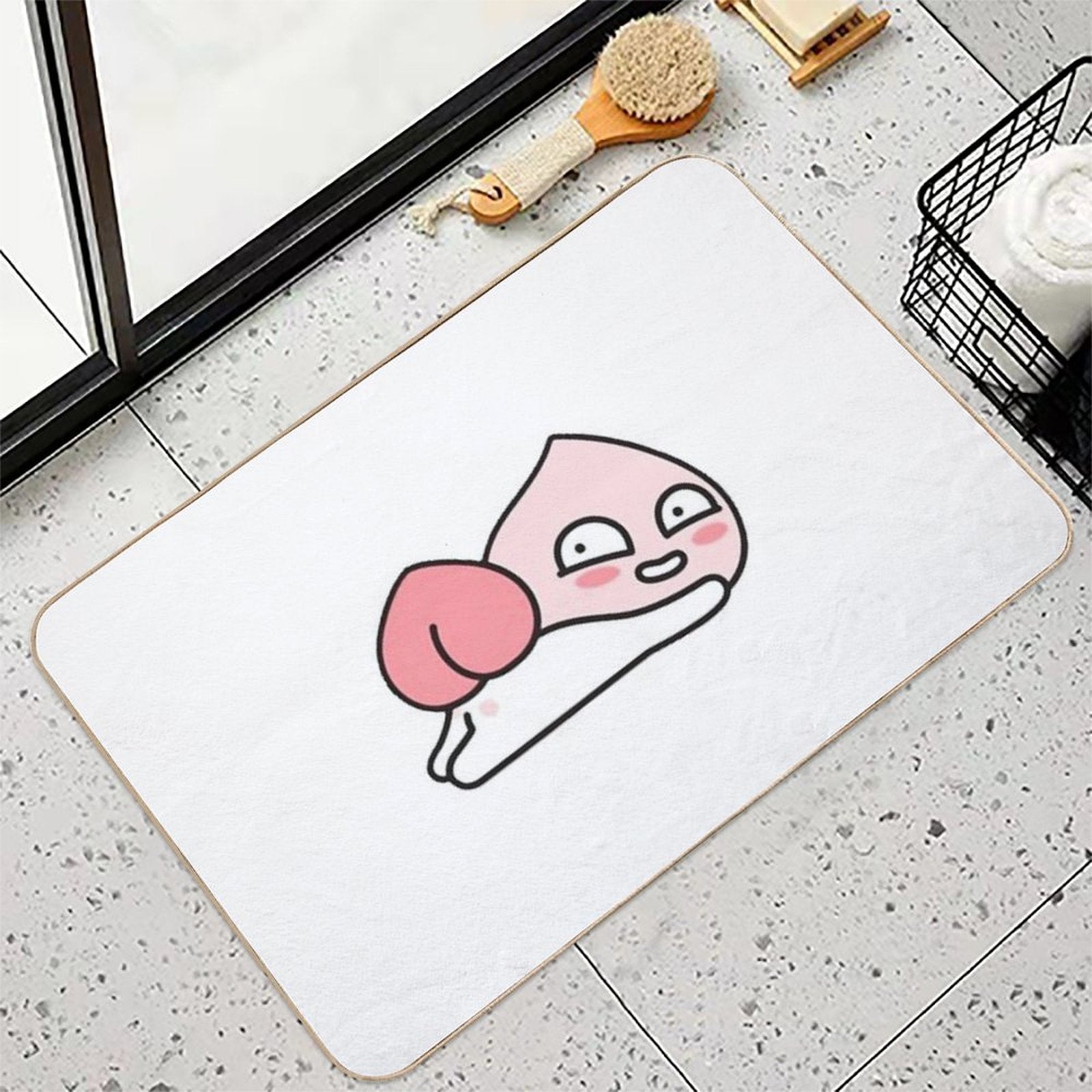 Kakao Friends Apeach Heart  Versatile Bath Mat