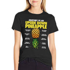 Funny Anatomy of An Upside Down Pineapple Swinger Lifestyle  Polyester Blend T-Shirt
