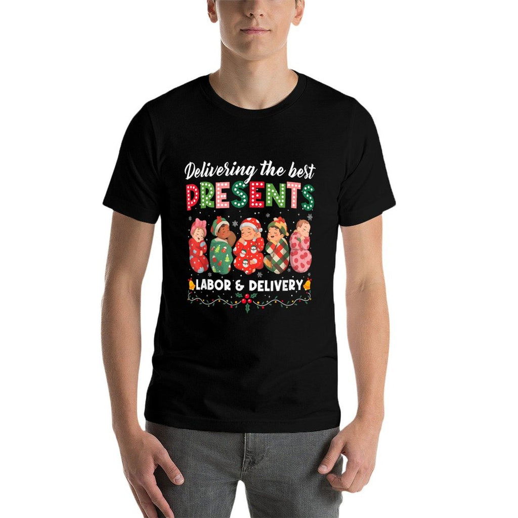 Labor Delivery Nurse Delivering The Best Presents Christmas  Relaxed-fit T-Shirt