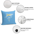 The Sharks LIU-icon Soft Shrink-Resistant Throw Pillow