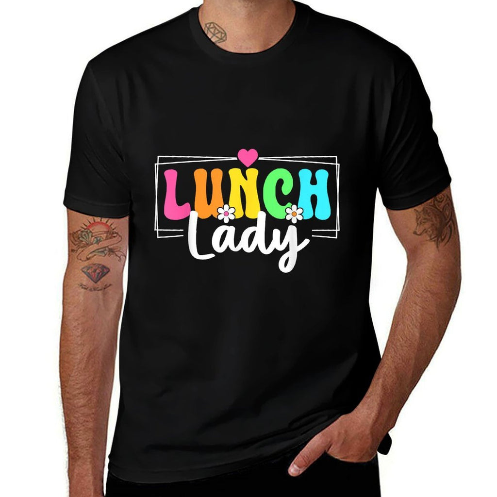 Lunch Lady Back To School Teachers Students  Eco-friendly Material T-Shirt