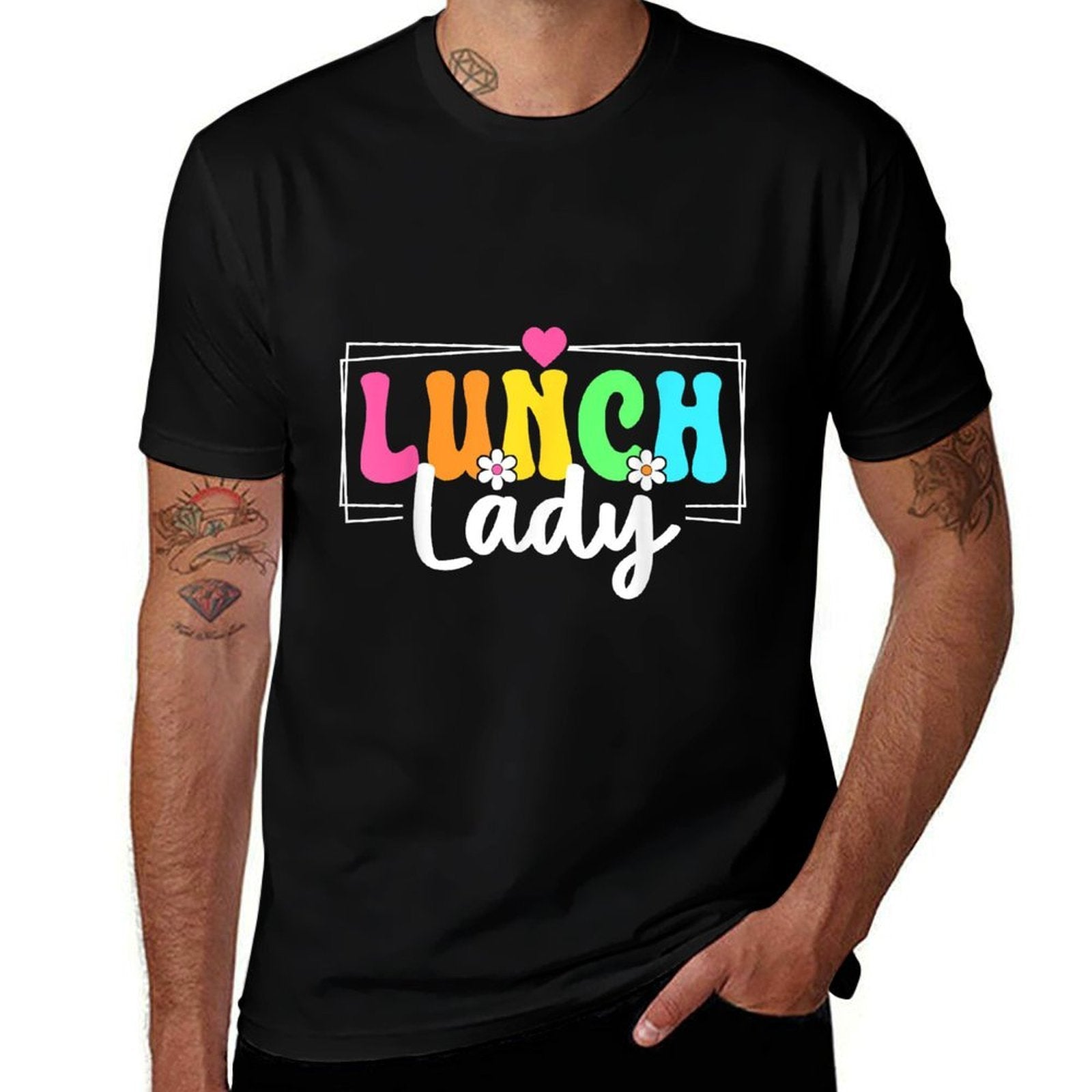 Lunch Lady Back To School Teachers Students  Eco-friendly Material T-Shirt