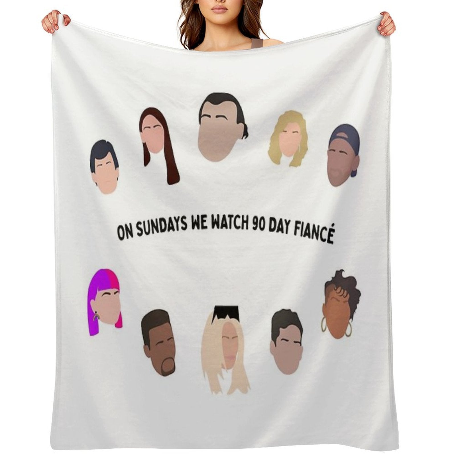 On Sundays We Watch 90 Day Fiance  Season 4 Before The 90 Days Gift-ready Throw Blanket