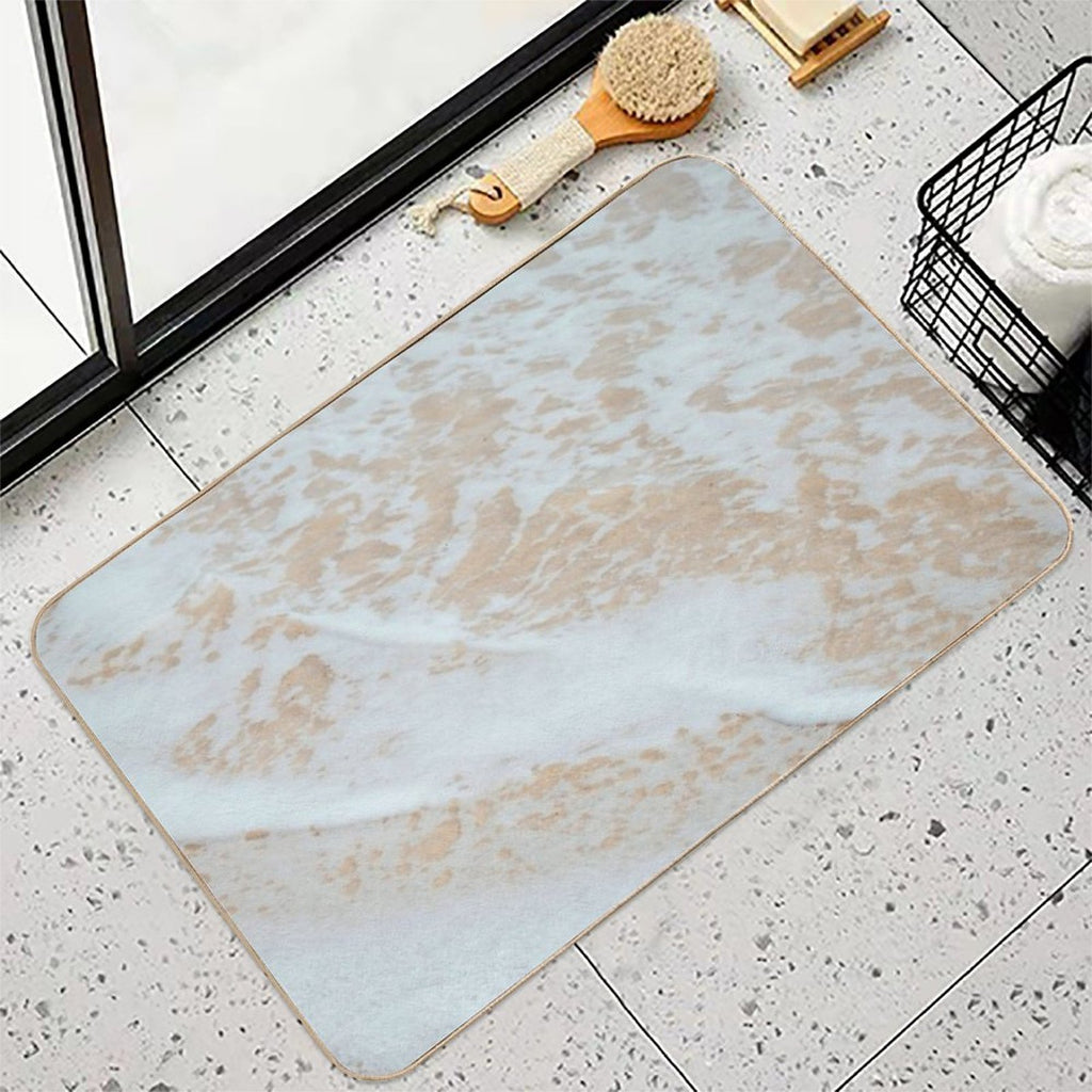 Beach Sand And Waves  Easy Maintenance Bath Mat