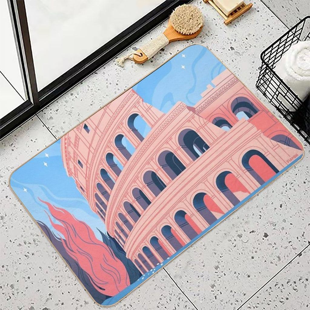 May Colosseum  Slip-Resistant Bath Mat