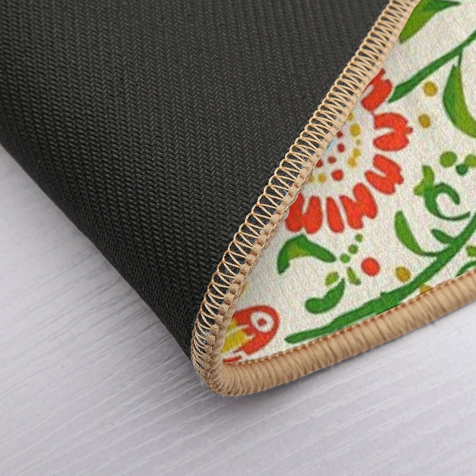 Colorful Flowers Vintage Style  Fade-Resistant Bath Mat