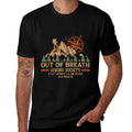 Out of Breath Hiking Society For Men Women Hiker Nature Love  Summer-ready Fabric T-Shirt