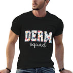 Floral Derm Squad Cosmetic Dermatologist Dermatology  Quick-drying T-Shirt