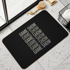 Gray Text Art Game Shows TV Show  Pet-Safe Bath Mat