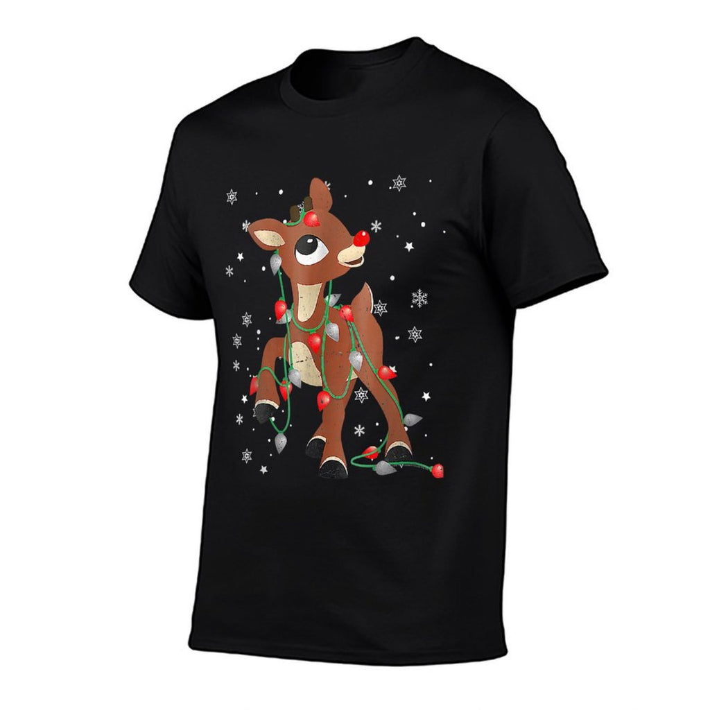 Womens Rudolph The Red Nose Reindeer for Kids And Christmas Fan  Polyester Blend T-Shirt