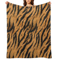 Tiger Stripe Cover Plush Throw Blanket