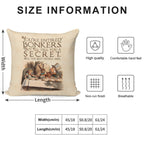 Alice in Wonderland Quote - You're Entirely Bonkers - Mad Hatter Quote - 0241 Soft Shrink-Resistant Throw Pillow