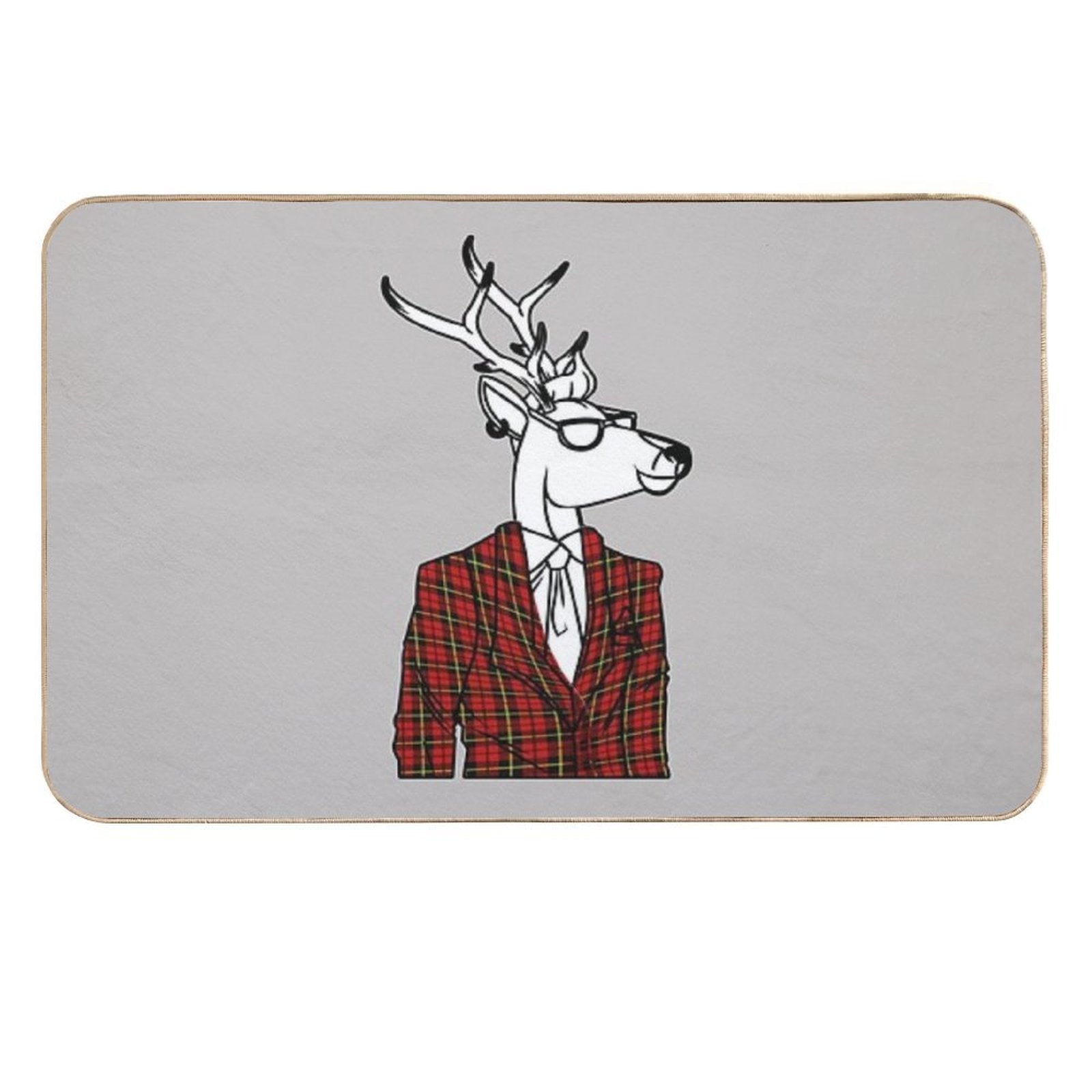 Scottish Deer  Dirt-Trapping Bath Mat