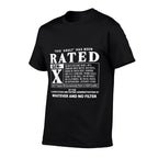 Funny Rated Gen X Generation X 80s Kid Humor  Slim-fit Cut T-Shirt
