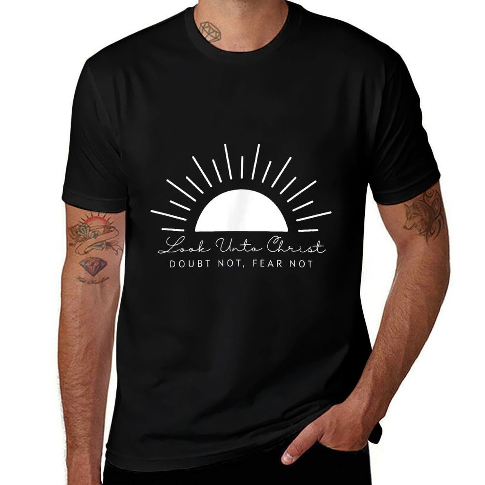 Look Unto Christ 2025 LDS Youth Theme Camp Sunburst  Quick-drying T-Shirt