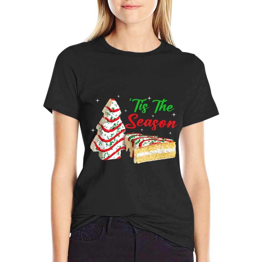 Funny Tis The Season Design Christmas Tree Cakes Debbie  Eco-friendly Material T-Shirt
