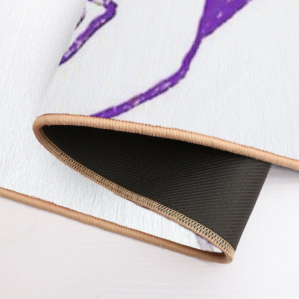 JumboInversePurpleOrangeWan  Anti-Trip Bath Mat