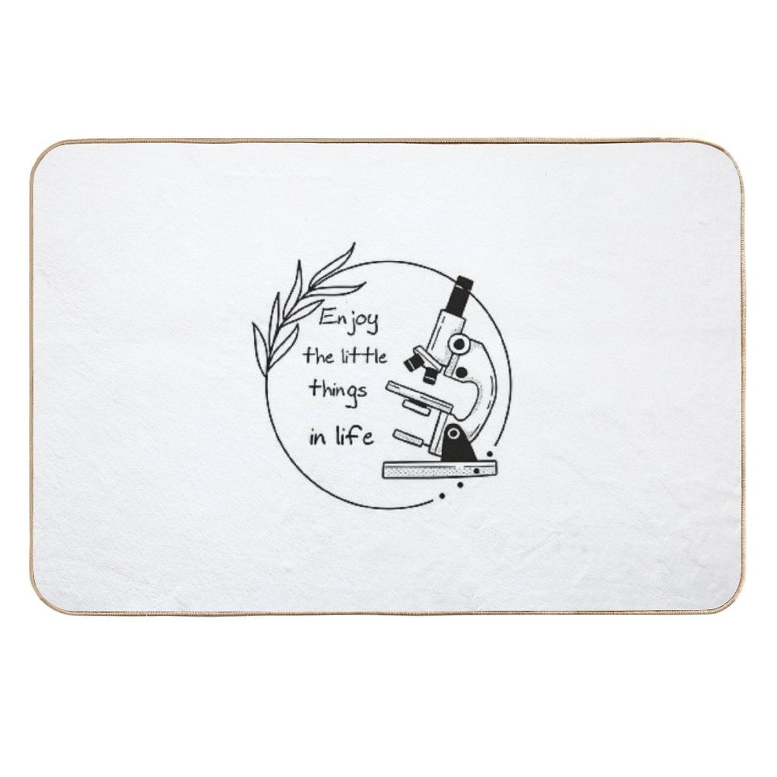 Funny Microscope, Microbiologists Biology Nerd Science Lab  Easy To Clean Bath Mat