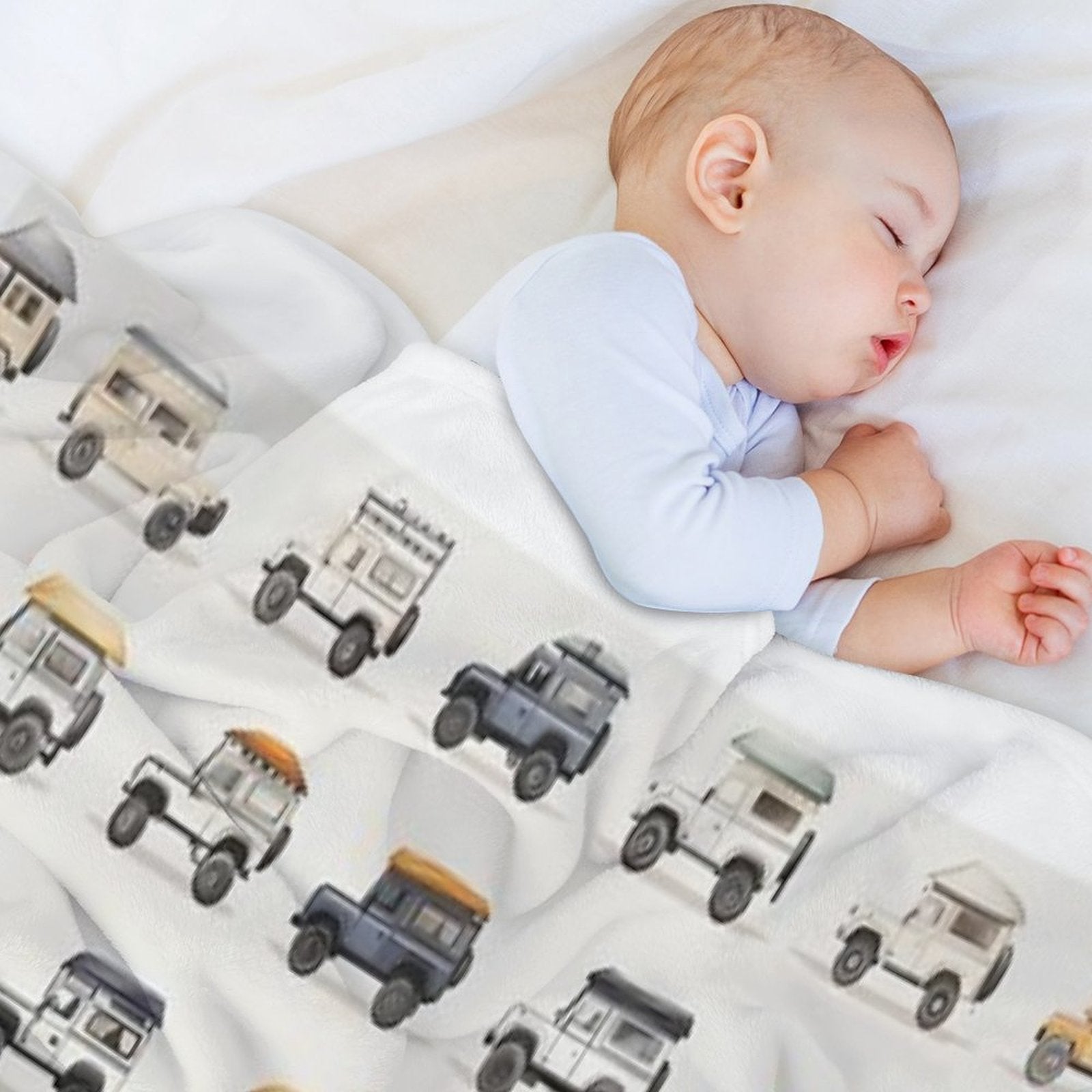 Adventure 4x4 Camping Rig Motif - 2  Wilderness Motif Series Quick-dry Throw Blanket