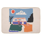 Retro Vintage Caravan  Versatile Bath Mat