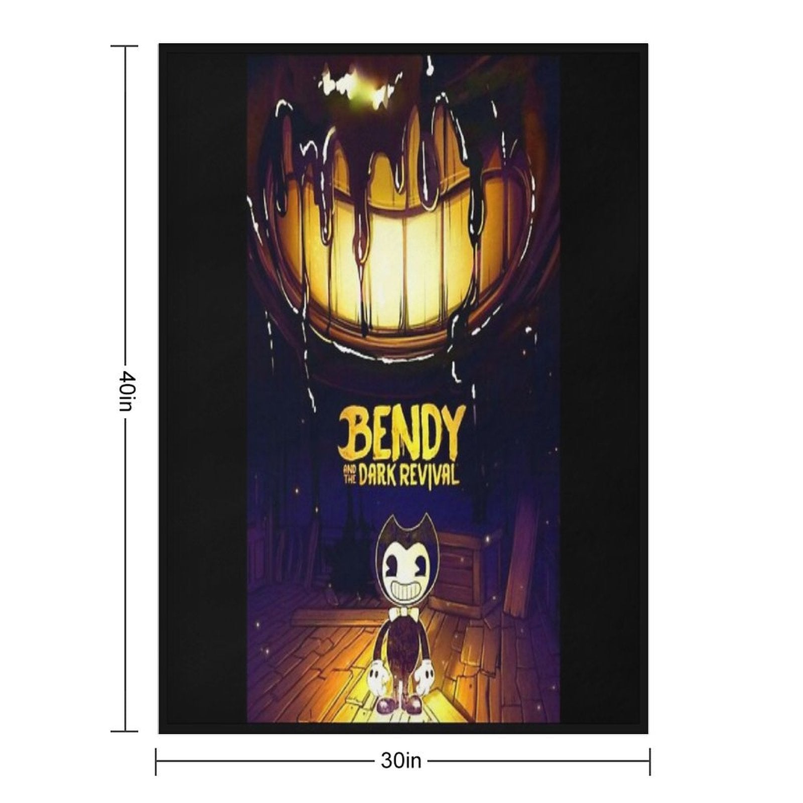 Bendy And The Dark Revival Shrink-resistant Throw Blanket