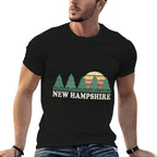 New Hampshire NH Vintage Retro 70s Graphic  Classic T-Shirt