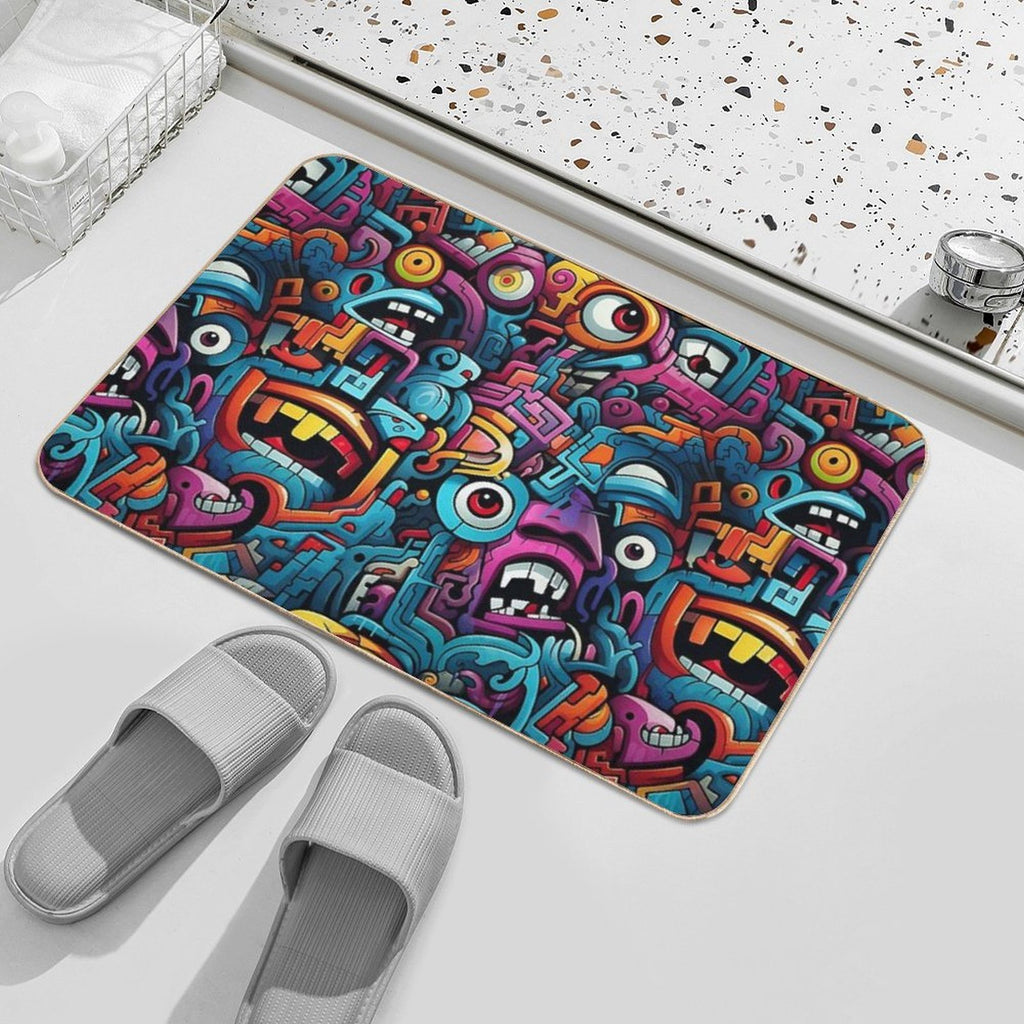 Graffiti  Anti-Trip Bath Mat