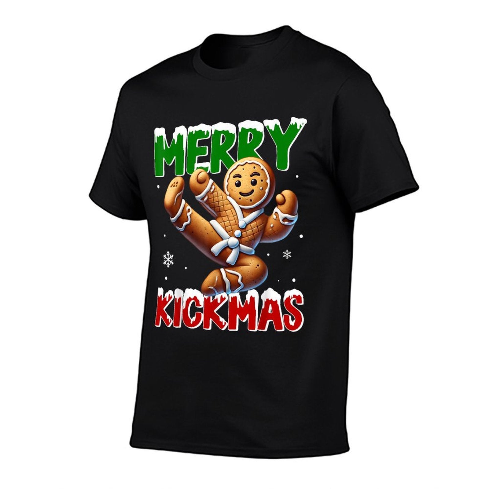 Merry Kickmas Taekwondo Karate Gingerbread Man Martial Arts  Affordable Price T-Shirt