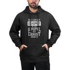 Not Ashamed Gospel Bible Verse God Jesus Christian Gift Colorfast Hoodie