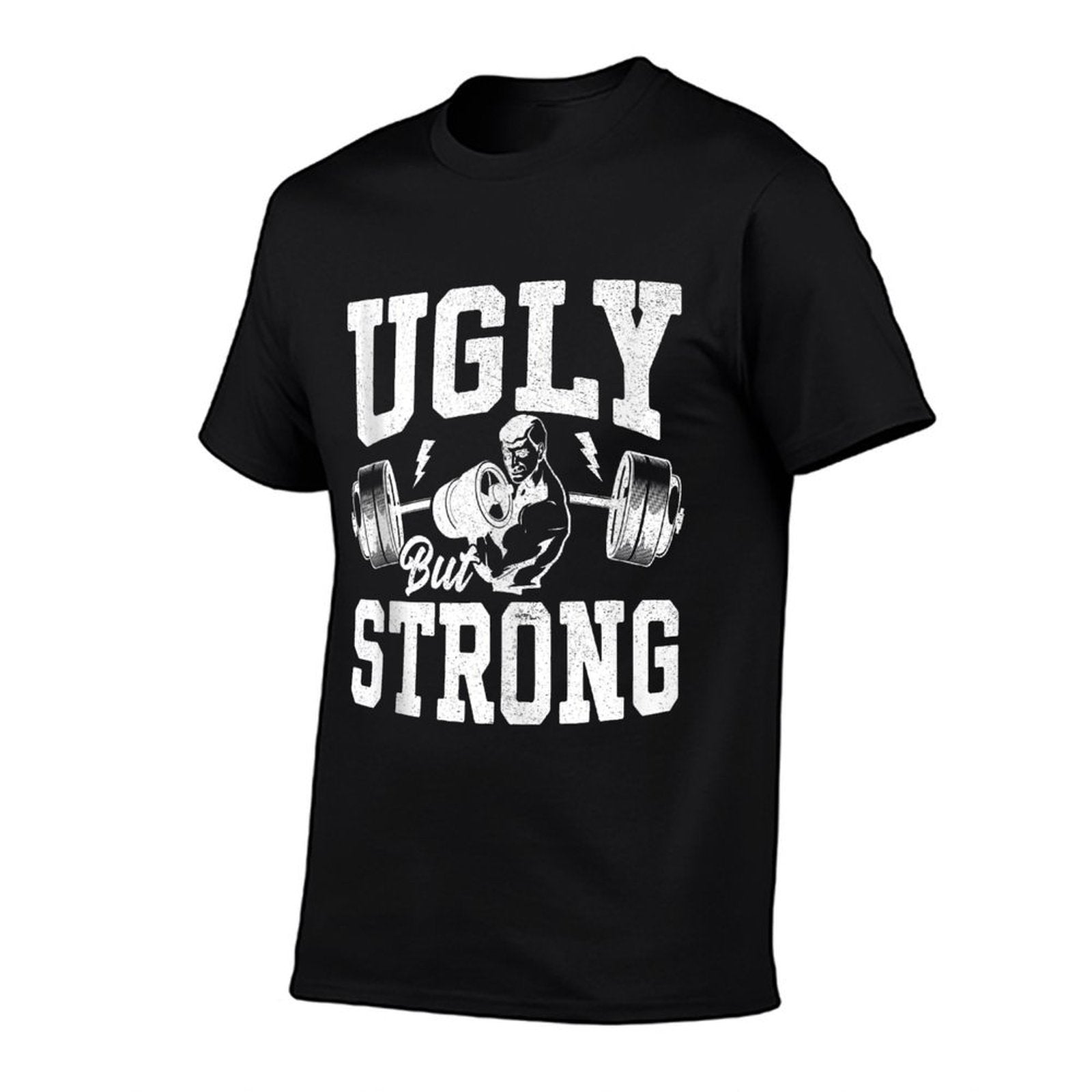 Strongman Training Equipment Ugly But Strong Men Bodybuilder  Rolled Sleeves T-Shirt