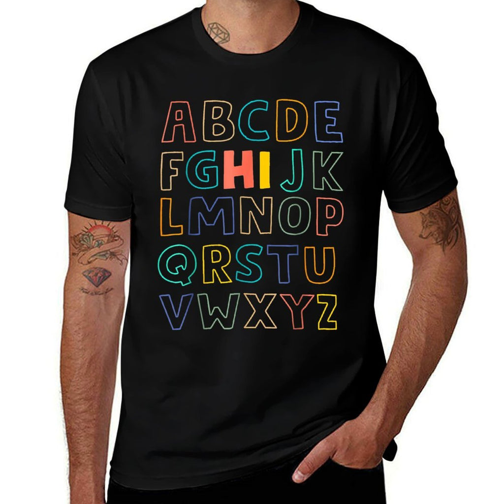 Funny Pre K Kindergarten Hi Alphabet Back To School Teachers Men Women Kids  Moisture-wicking T-Shirt
