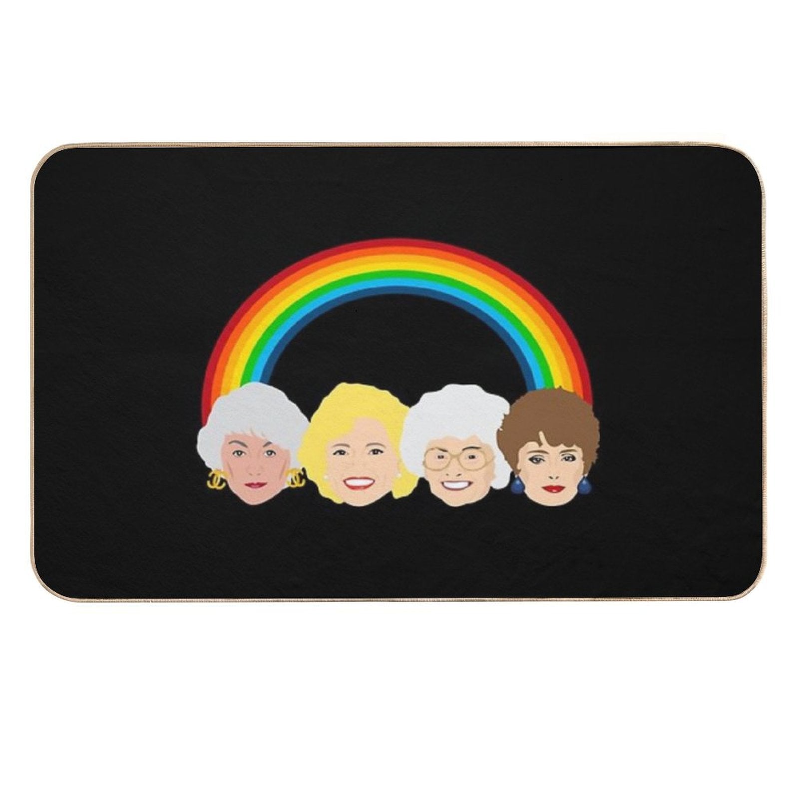 The Golden Girls LGBT Pride Rainbow  Rapid-Drying Bath Mat
