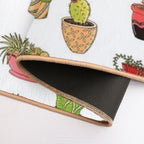 Colourful Succulents Red Filter  Toxin-Free Bath Mat