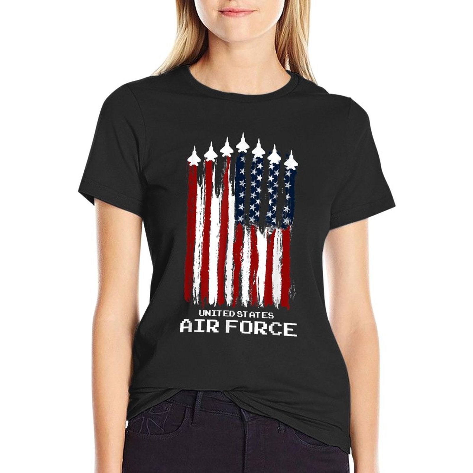 Vintage US Air Force Veterans USA American 4th of July  Versatile T-Shirt