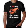 I Love My German Shepard Lobster  Moisture-wicking T-Shirt