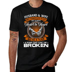 Husband And Wife Not Always Eye To Eye But Heart To Heart  Heathered Texture T-Shirt