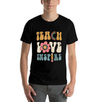 TEACH LOVE INSPIRE Back to School Cute Teacher Men Women  Breathable T-Shirt