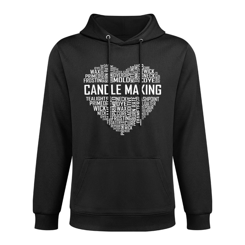 Candle Making Heart Lover Gift Candlemaker Hobby Gifts Casual Wear Hoodie