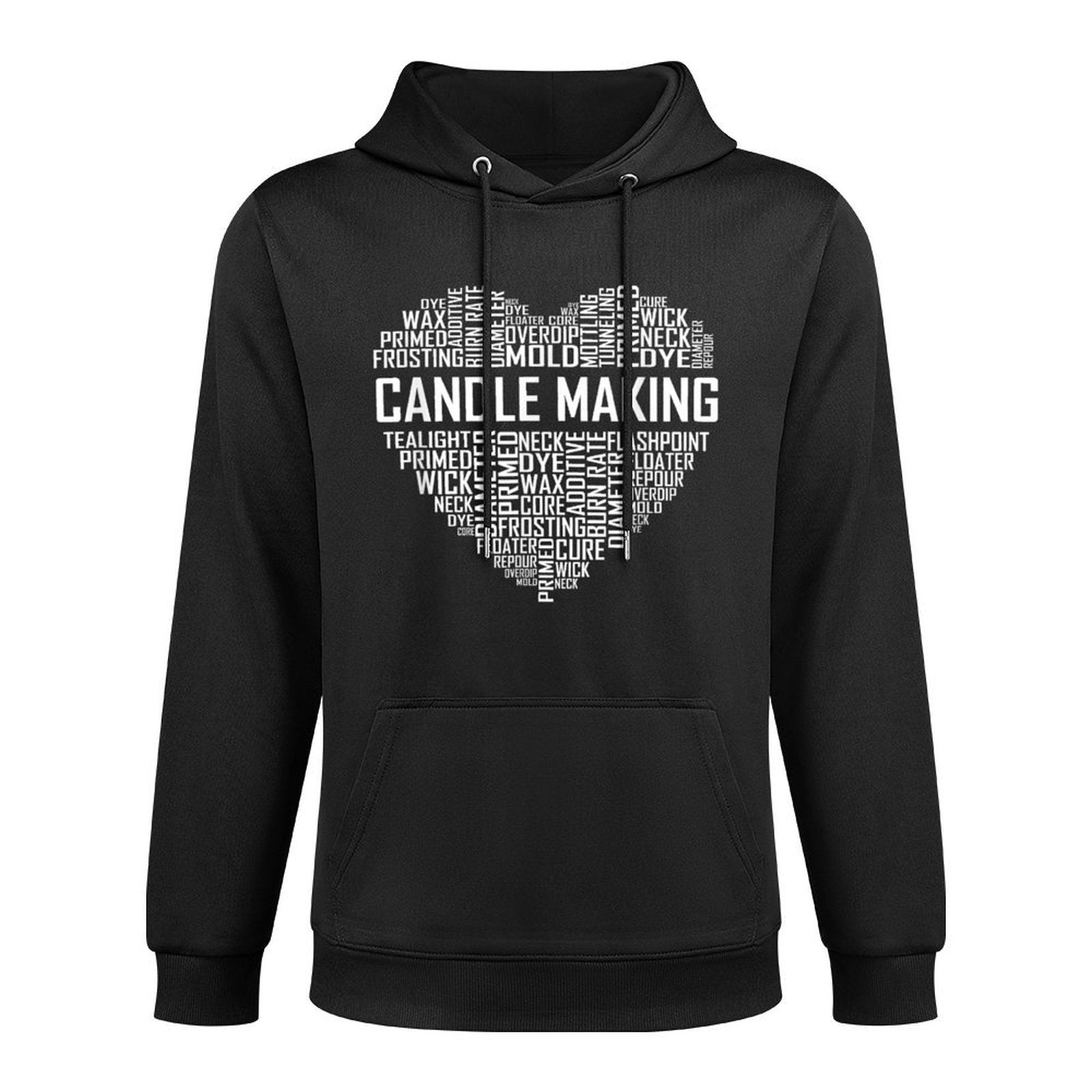 Candle Making Heart Lover Gift Candlemaker Hobby Gifts Casual Wear Hoodie