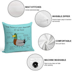Ducko Originals #OG08 Totally Legit Anatomy of The Duck Soft Home Decor Throw Pillow