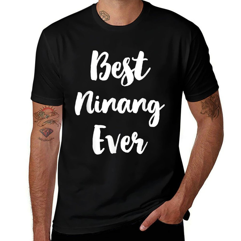 Best Ninang Ever Family Cool Funny  Slim-fit Cut T-Shirt