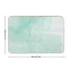 Abstract Turquoise Watercolor Background  Pet-Safe Bath Mat