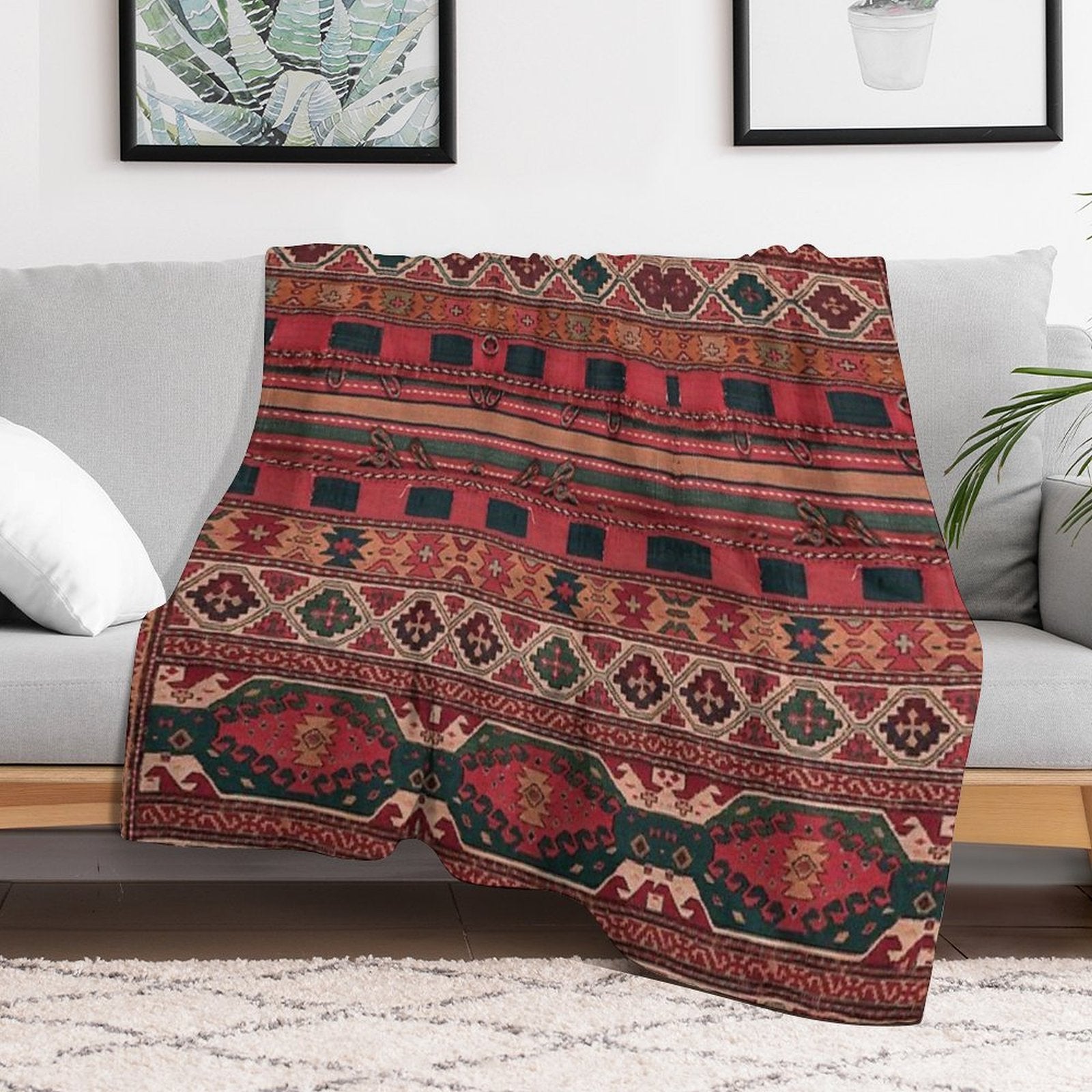 Heritage Moroccan Berber Style Design All-season Throw Blanket