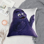 Happy Grimace McDonalds Soft Warmth Comfort Throw Pillow